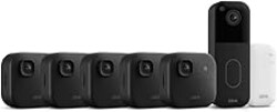 Blink Outdoor 2K+ and Video Doorbell – Two-year battery life, smart detection, Sync Module Core included – 5 Cameras + Video Doorbell (Black)