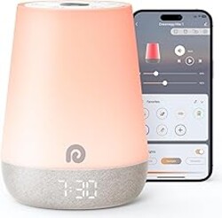 Dreamegg Sound Machine Baby - White Noise Sound Machine Baby With Night Light, Ok to Wake Alarm Clock, 34 Soothing Sounds, Sleep Trainer, Routine Builder, App Control for Kids Nursery Sleeping Bedroom