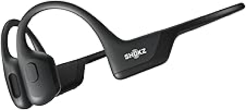 SHOKZ OpenRun Pro-Bone Conduction Headphones, Open-Ear Bluetooth Wireless Sport Headphones for Running and Workout, Sweat Resistant, Long Battery Life, Premium Deep Bass, Mic，with Hair Band, Black