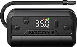 NOCO Air AL5: Cordless Tire Inflator – Portable Rechargeable Air Compressor with USB-C – 17 LPM Inflates 0–40 PSI in 7 Minutes – Digital Gauge + Auto-Shutoff – For Tires up to 31-Inches