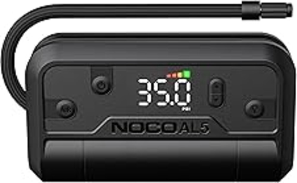 NOCO Air AL5: Cordless Tire Inflator – Portable Rechargeable Air Compressor with USB-C – 17 LPM Inflates 0–40 PSI in 7 Minutes – Digital Gauge + Auto-Shutoff – For Tires up to 31-Inches