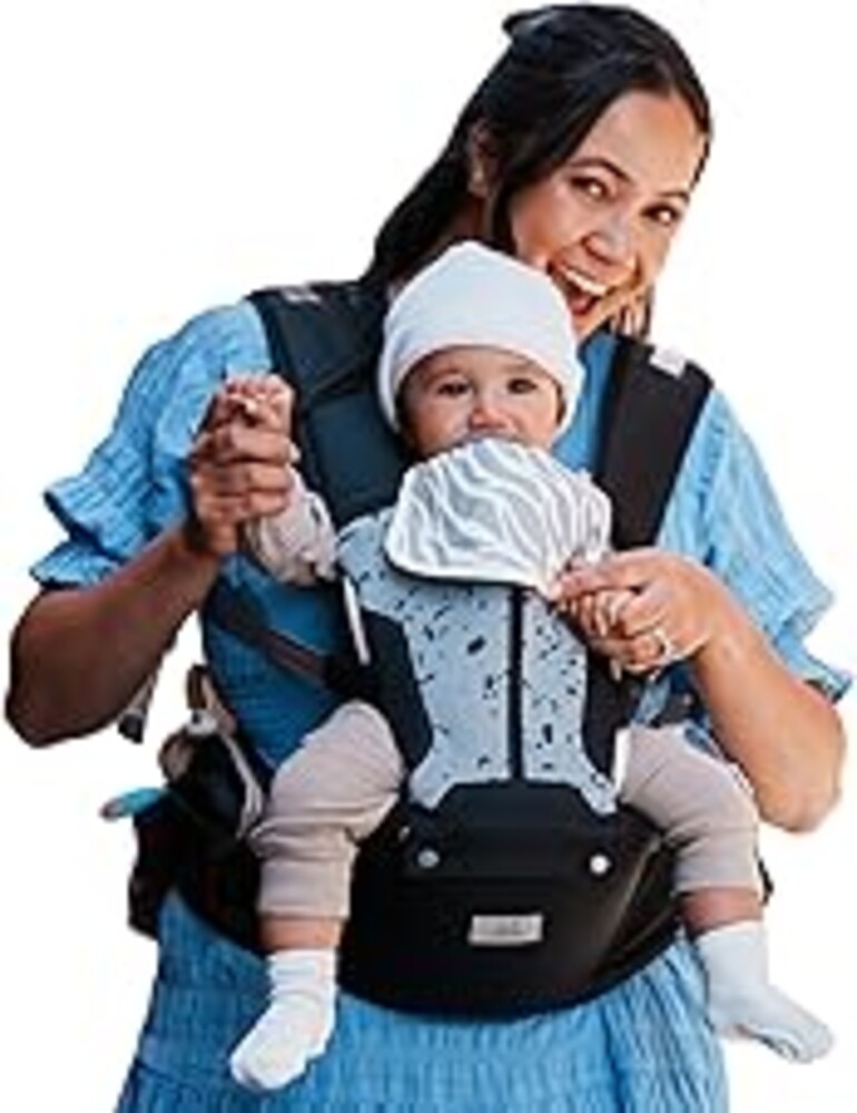 Baby Carrier, MOMTORY Safety-Certified 6-in-1 Baby Carrier Newborn to Toddler, Adjustable Detachable Infant Baby Hip Seat Carrier for 7-50lbs, All Seasons, Perfect for Shopping Travelling