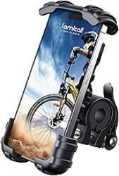 Lamicall Bike Phone Holder, Motorcycle Mount - Motorcycle Phone Holder, Handlebar Cell Phone Clamp, Scooter Phone Clip Gifts for iPhone 17 Air Pro Max, 16 15 Plus, S20, 4.7 to 6.8" Smartphones