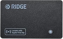 Ridge Wallet Tracker Card - Tile Slim Tracking Card Compatile with Apple Find My, Item Locator for Luggage Tags, Passports, Phone, IP68 Waterproof