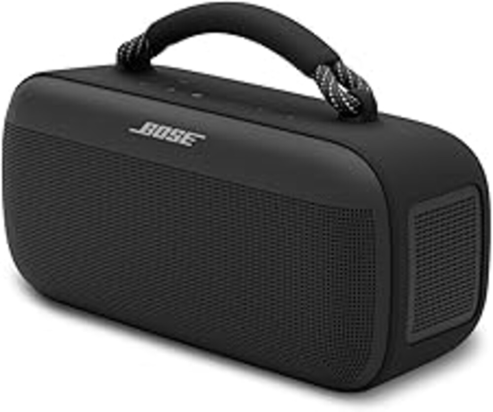 Bose SoundLink Max Bluetooth Speaker - Portable Wireless Party Speaker, IP67 Waterproof, Rope Handle, Up to 20 Hours of Playtime, USB-C, Built-in 3.5mm AUX Input, Black