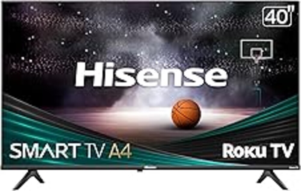 Hisense 40-Inch Class A4 Series FHD 1080p Smart Roku TV with Alexa Compatibility (40A4NR) - Dolby Audio, Slim Bezel Design, Google Assistant