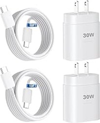 iPhone 17 16 15 Charger Fast Charging,30W USB C Charger Type C Charger Phone Chargers iPhone&10 Ft Long USB C to C Cable Fast Charging Cord for iPhone 17 Air/17 Pro/17 Pro Max/16 15 Pro Max Plus,iPad