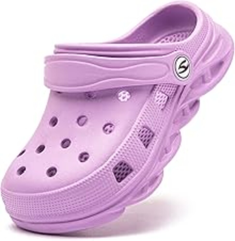 HOBIBEAR Boys and Girls Classic Graphic Garden Clogs Slip on Water Shoes(Toddler/Little Kids/Big Kids)