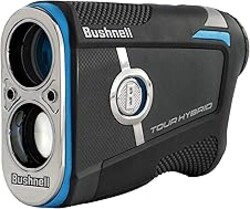 Bushnell Golf Tour Hybrid Laser Rangefinder – GPS, Slope Compensation, Pinseeker w/Visual JOLT Flag Lock, Magnetic Cart Mount, Front/Center/Back Distances, 500+ Yard Range