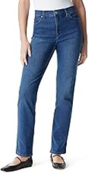 Gloria Vanderbilt Womens Amanda Classic High Rise Tapered Jean Petite