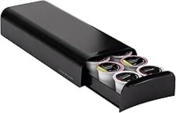 Mind Reader Single Serve Coffee Pod Organizer, 12-14 Coffee Pod Capacity, Black