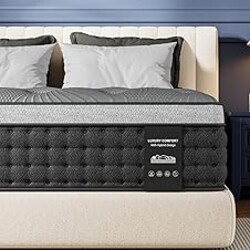REGOSS Firm Queen Mattress 14 inch, Cooling Hybrid Mattress in a Box with 5-Zone Support, Luxury Hotel-Collection Design, Enhanced Back & Hip Support, Fiberglass-Free & CertiPUR-US, 365-Night Trial