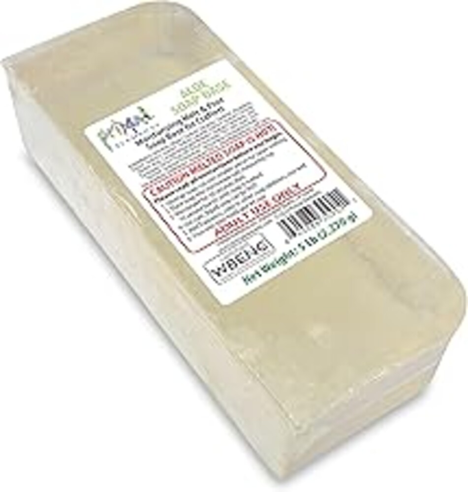Primal Elements Aloe Soap Base - Moisturizing Melt and Pour Glycerin Soap Base for Crafting and Soap Making, Easy to Cut - 5 Pound
