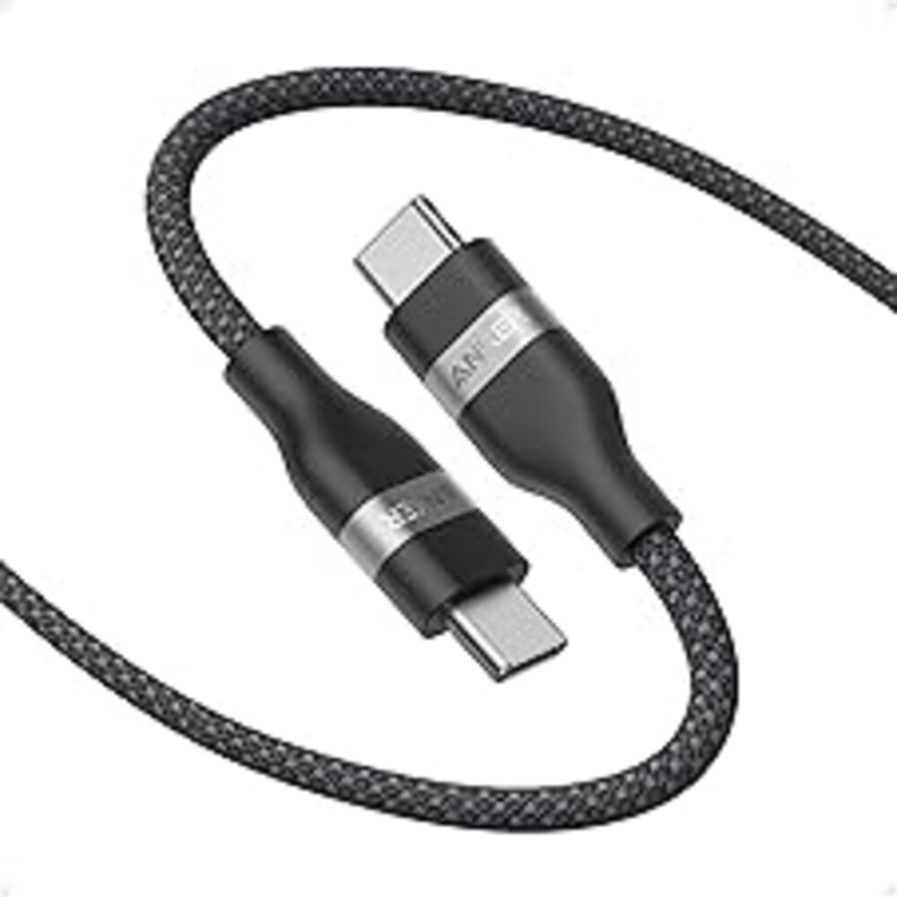 Anker Nano USB C Cable, 240W Flexible Multi-Color Braided Cord, Fast Charging Type C Charger for iPhone 17 Series, MacBook Pro and More (Black, 6ft)