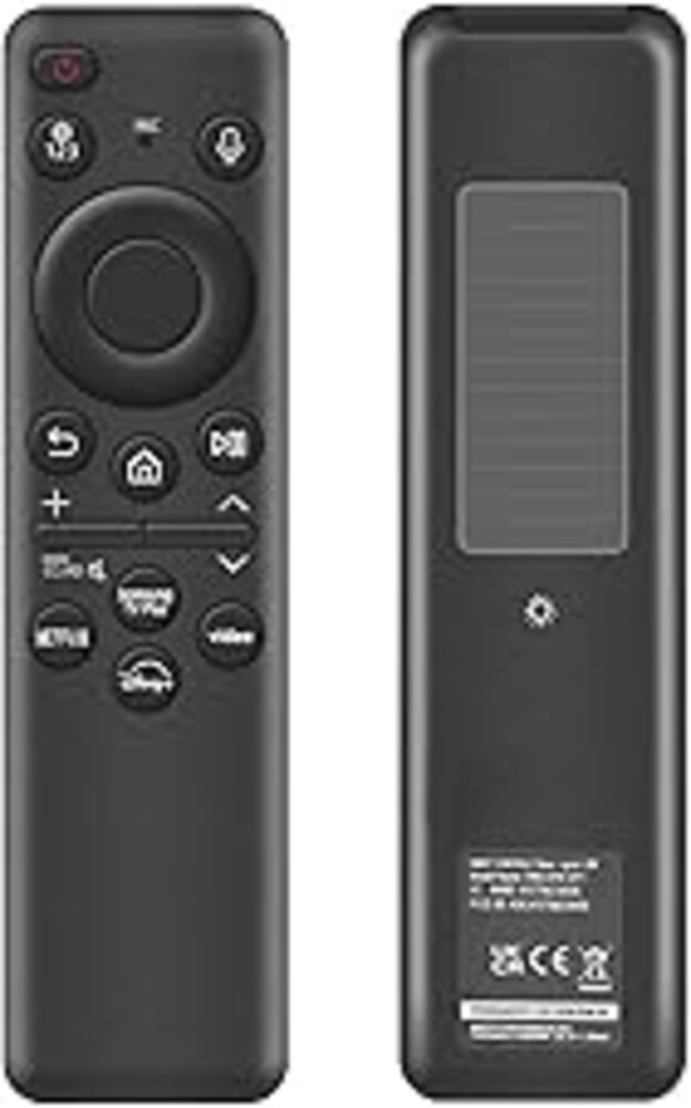 Rechargeable Voice Remote for Samsung Smart TVs, Replacement for 2019–2026 Samsung TV Remote Control with Solar Charging and Voice Search. 2-Year Warranty.