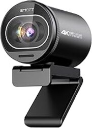EMEET S600 4K Webcam for Streaming - Sony 1/2.55'' Sensor, PDAF Autofocus, 1080P@60FPS, 2 Noise Reduction Mics, Built-in Privacy Cover, 73° FOV, Streaming Camera for Live Commerce/Gaming/Beauty