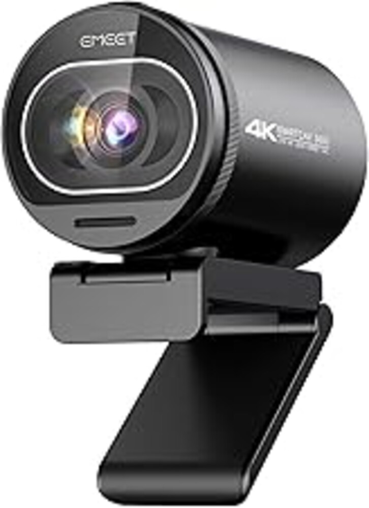 EMEET S600 4K Webcam for Streaming - Sony 1/2.55'' Sensor, PDAF Autofocus, 1080P@60FPS, 2 Noise Reduction Mics, Built-in Privacy Cover, 73° FOV, Streaming Camera for Live Commerce/Gaming/Beauty