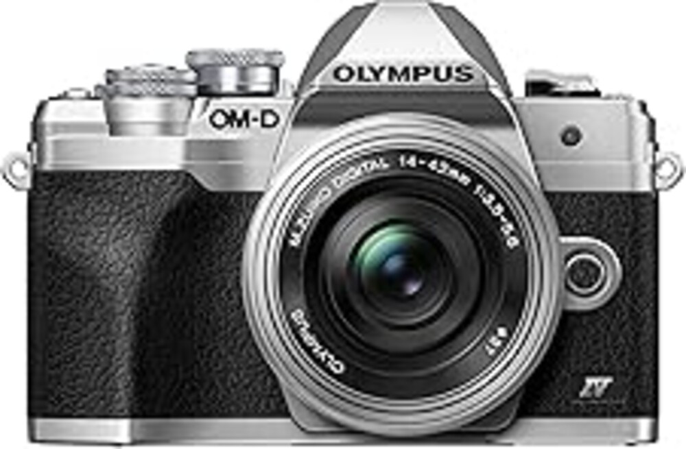 OM SYSTEM Olympus E-M10 Mark IV Silver Micro Four Thirds System Camera M.Zuiko Digital ED 14-42mm F3.5-5.6 EZ kit 20MP Sensor 5-Axis Image Stabilization 4K Video Wi-Fi