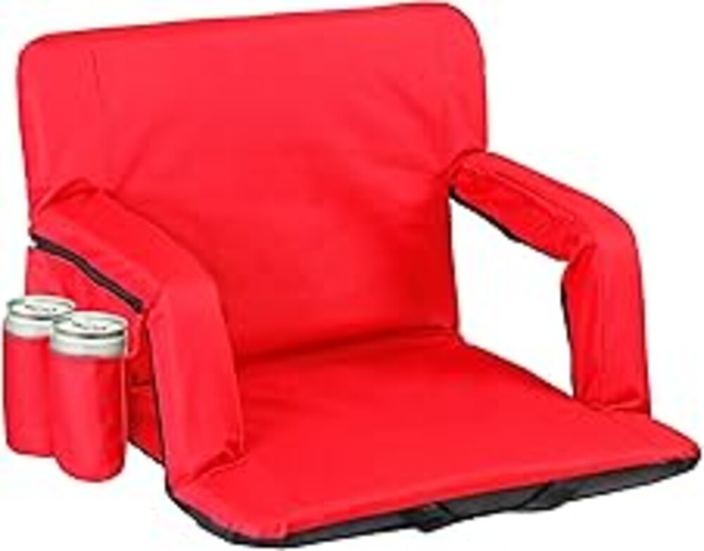 Nova Microdermabrasion 20.5"/25" Wide Stadium Seat for Bleachers w/Back Support Padded Cushion Portable Reclining Bleacher Seats Camping Stadium Chair Waterproof