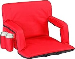 Nova Microdermabrasion 20.5"/25" Wide Stadium Seat for Bleachers w/Back Support Padded Cushion Portable Reclining Bleacher Seats Camping Stadium Chair Waterproof