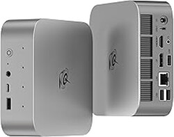 Beelink SER9 Pro+ Mini PC, AMD Ryzen 7 H 255 (up to 4.9GHz, 8C/16T), AMD Radeon 780M Graphics, 32GB LPDDR5X RAM 7500MT/s, 1TB PCIe4.0 SSD, USB4/2.5G LAN/WiFi6/BT5.2, Gaming/Office Mini Computer