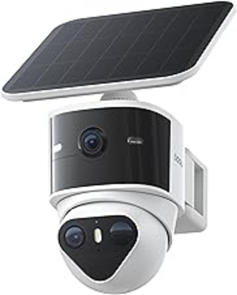 aosu T2 Pro Security Cameras Wireless Outdoor, 3K Dual Cam No Blind Spot Security Camera for Home, 170° Wide + 360° PTZ, AI Human Vehicle Tracking, Solar Powered, Local Storage