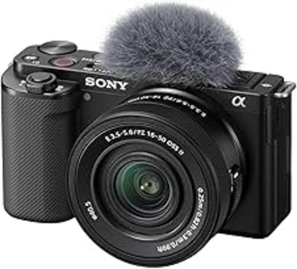 Sony Alpha ZV-E10 - APS-C Interchangeable Lens Mirrorless Vlog Camera Kit - Black, ZVE10KB