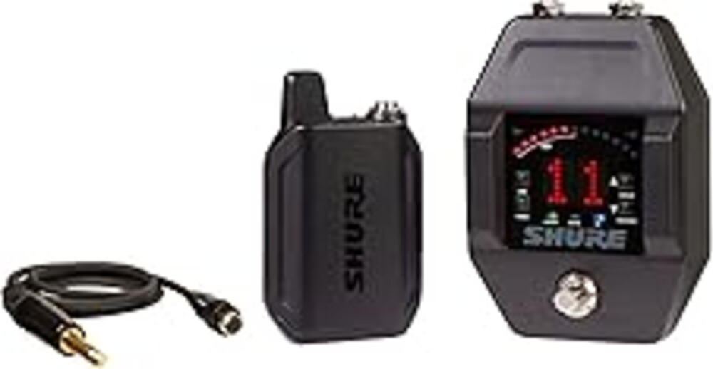 Shure GLXD16+ Dual Band Pro Digital Wireless System with Pedal Receiver for Guitar & Bass - 12-Hour Battery Life, 100 ft Range | Includes WA305 Premium Cable with 1/4" Jack