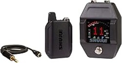 Shure GLXD16+ Dual Band Pro Digital Wireless System with Pedal Receiver for Guitar & Bass - 12-Hour Battery Life, 100 ft Range | Includes WA305 Premium Cable with 1/4" Jack