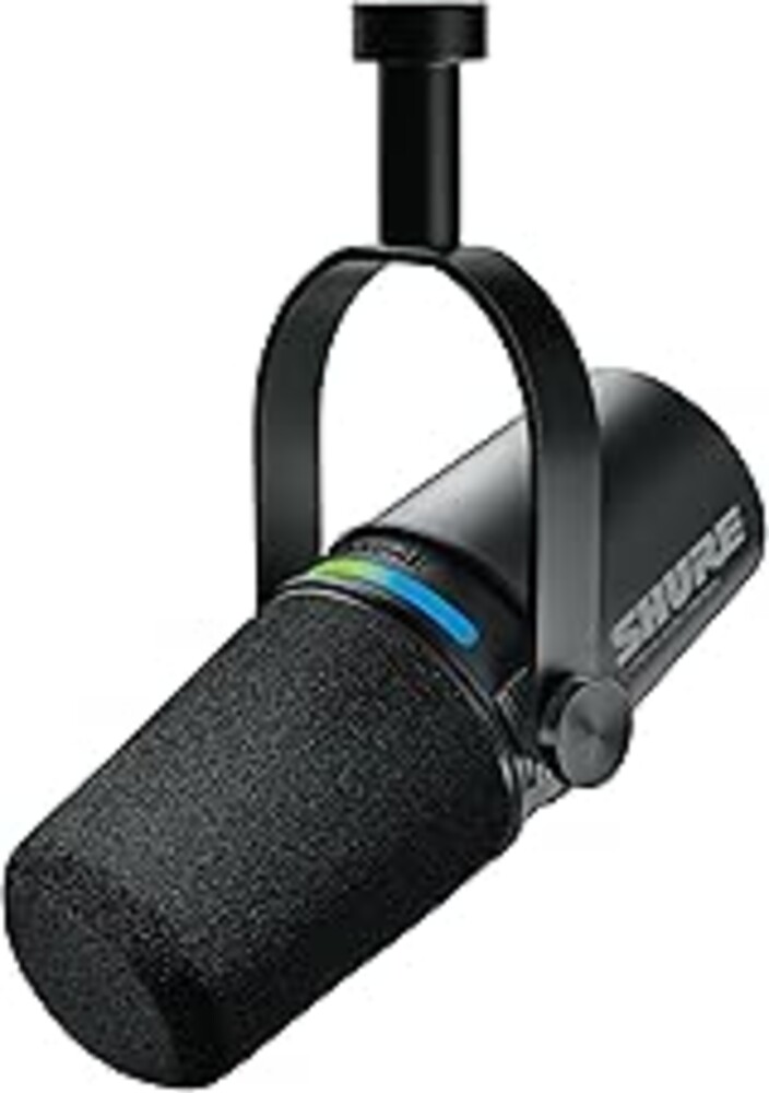 Shure MV7i Smart Microphone – USB-C & XLR Mic for Podcasting, Music & Streaming with Built-in Audio Interface, Auto Level Mode, Advanced DSP, All-Metal Design, Black