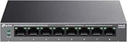TP-Link LS108GP | 8 Port PoE Gigabit Ethernet Switch | 8 PoE+ Port @ 62W | Plug & Play | Extend Mode | PoE Auto Recovery | Desktop/Wall Mount | Silent Operation