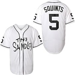 Benny The Jet Rodriguez The Sandlot Baseball Jersey, Michael Squints Palledorous Alan Yeah-Yeah McClennan Men's Jersey S-3XL