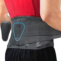 Sparthos Back Brace for Lower Back Pain - Immediate Relief from Sciatica, Herniated Disc, Scoliosis - Breathable + Lumbar Support Pad - For Men & Women - Fits 44–52″ Waist (Large, Check Size Chart)