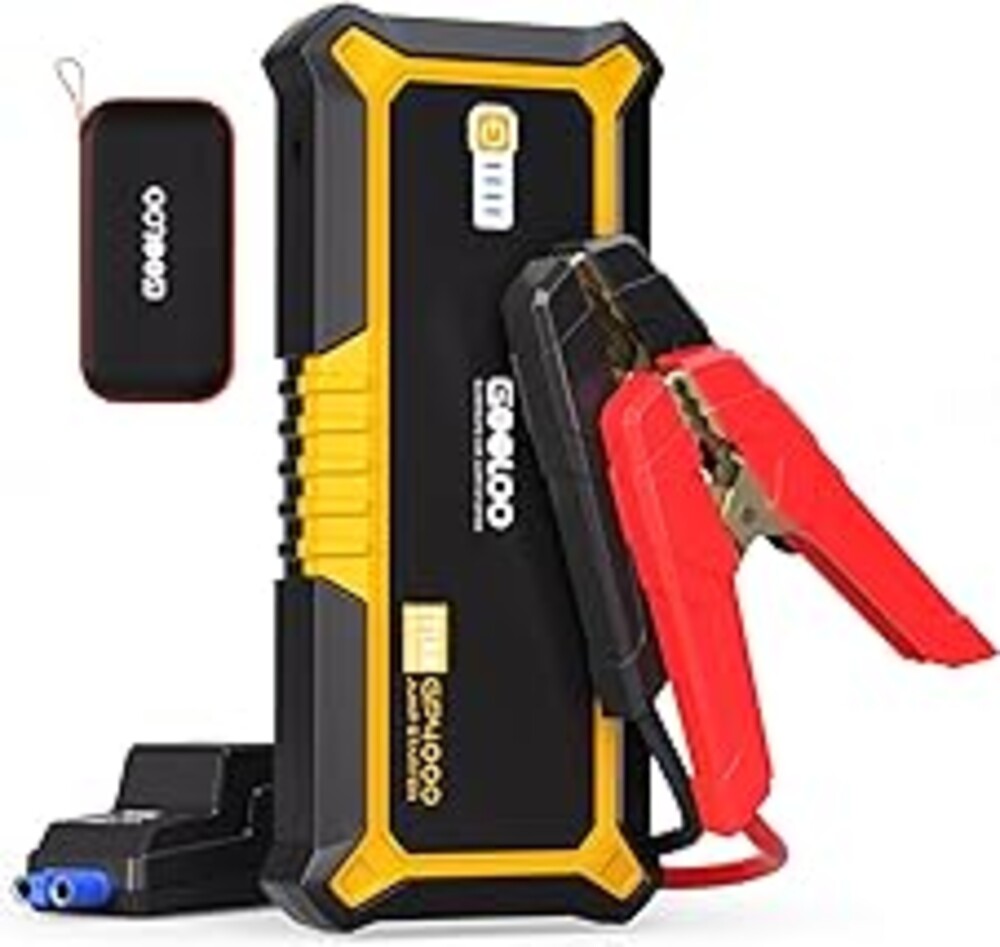GOOLOO GP4000 Jump Starter 4000A Peak Car Starter (All Gas,up to 10.0L Diesel Engine) SuperSafe 12V Lithium Jump Box,Auto Battery Booster Pack,Portable Power Pack with USB Quick Charge and Type C Port