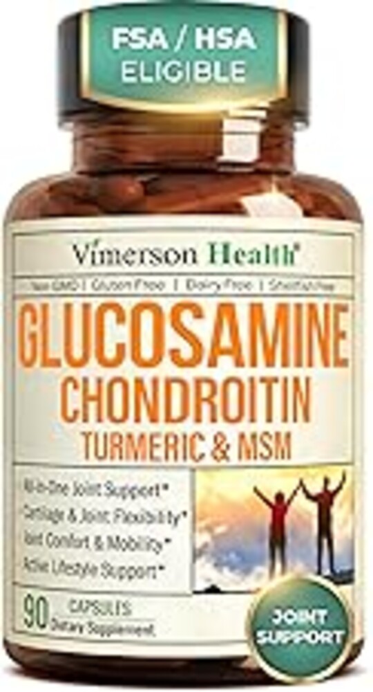 Glucosamine Chondroitin MSM – Joint Support Supplement for Women and Men with Glucosamine Sulfate 1500 mg, Chondroitin and MSM – for Cartilage, Joint Health and Flexibility – 90 Capsules