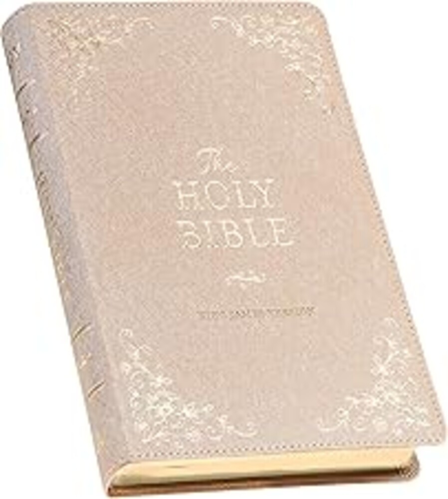 KJV Holy Bible, Standard Size Faux Leather Red Letter Edition Thumb Index, Ribbon Marker, King James Version, Pearlescent Taupe (KJV Deluxe Gift Editions)