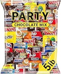 Chocolate Candy Variety Pack Bulk Assorted Individually Wrapped Mini Chocolate Bars 5 lb Mix for Office Break Room Party Gift Baskets Snack Bowls and Shared Spaces