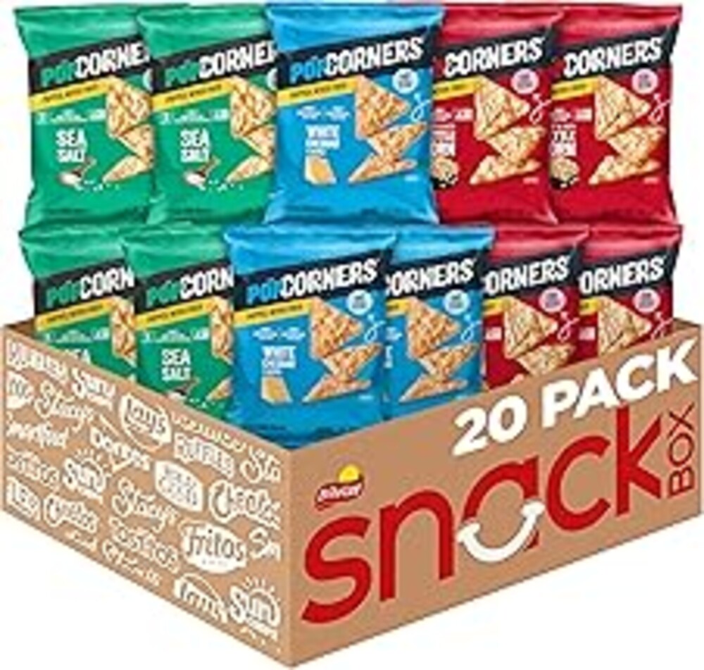 PopCorners Popped Corn Snacks, Core 3 Flavor Variety Pack, 1 Ounce (Contains 20 Packets) (Packaging May Vary), Kosher