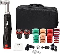 SPTA Cordless Mini Car Polisher, 12V Micro Cordless Scratches Killer Car Polisher RO/DA Mini Car Polisher for polishing, Sanding and Cleaning