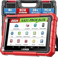 Launch X431 PROS Elite 2026 New Bidirectional Scan Tool, 38+ Services, ECU Coding, All-in-One Full System Diagnostic Scanner, Support CANFD&DoIP, FCA AutoAuth, V.A.G Guided, 2 Years Free Update
