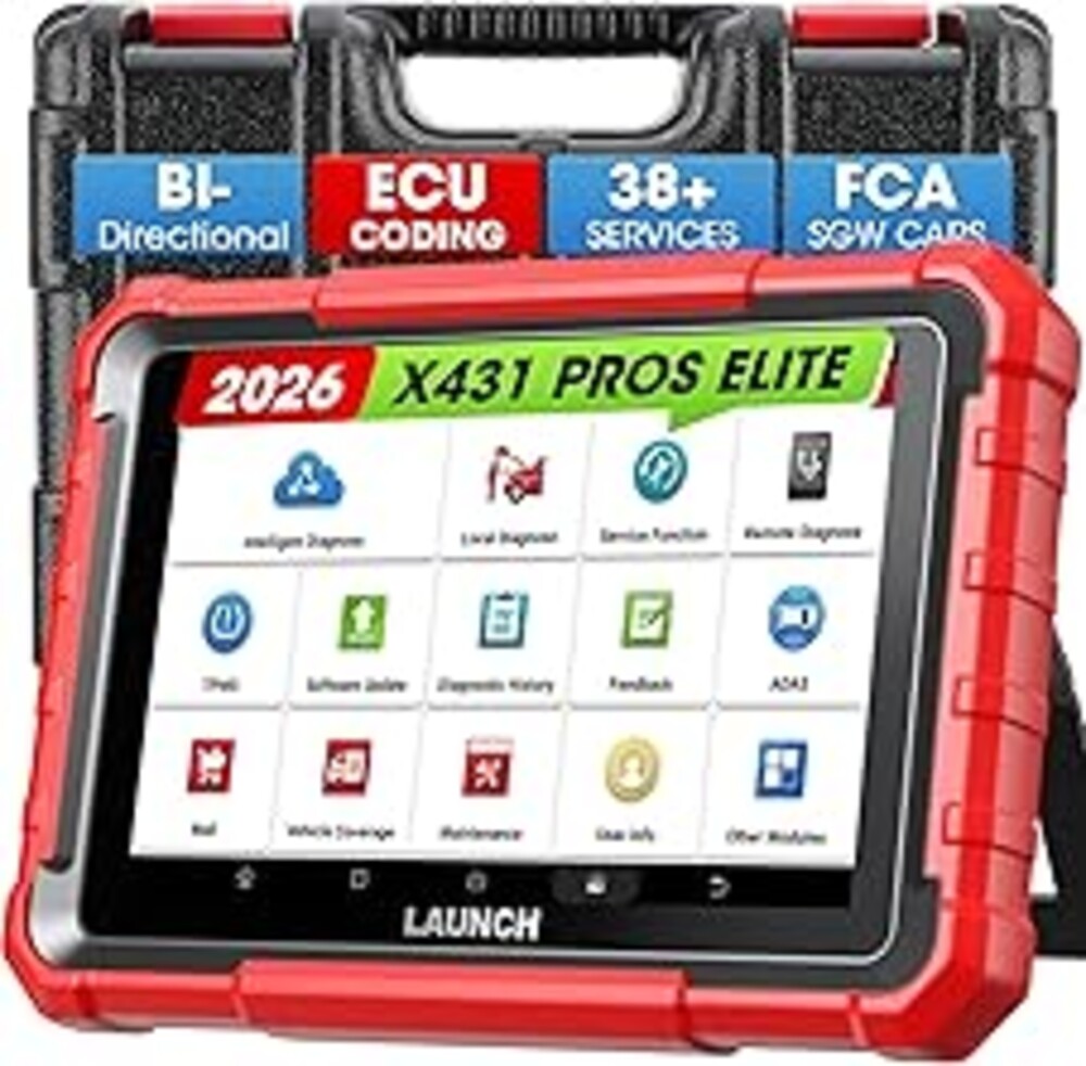 Launch X431 PROS Elite 2026 New Bidirectional Scan Tool, 38+ Services, ECU Coding, All-in-One Full System Diagnostic Scanner, Support CANFD&DoIP, FCA AutoAuth, V.A.G Guided, 2 Years Free Update