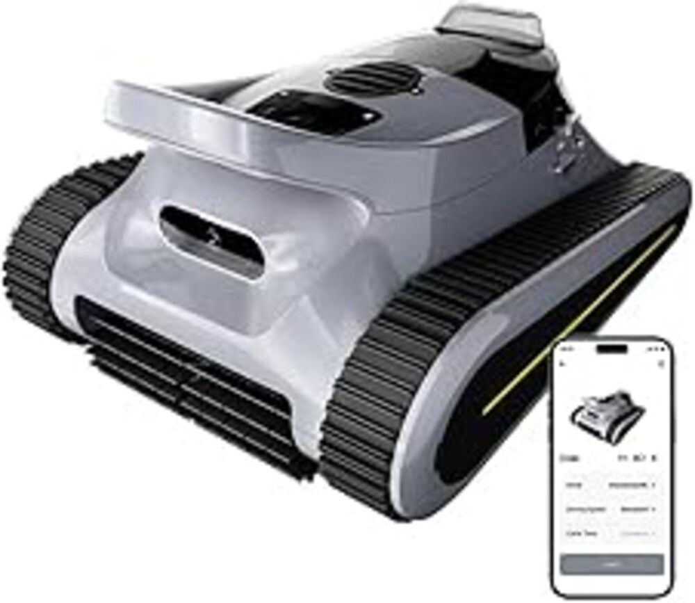 LODOBA Pool Vacuum for Inground Pools & Above Ground Pool, Cordless Robotic Pool Cleaner with 180W Brushless Motor, 3-Hour Runtime, Wall-Climbing Pool Robot Scrubber for Pools up to 2150 Sq.Ft.