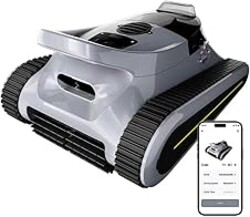 LODOBA Pool Vacuum for Inground Pools & Above Ground Pool, Cordless Robotic Pool Cleaner with 180W Brushless Motor, 3-Hour Runtime, Wall-Climbing Pool Robot Scrubber for Pools up to 2150 Sq.Ft.