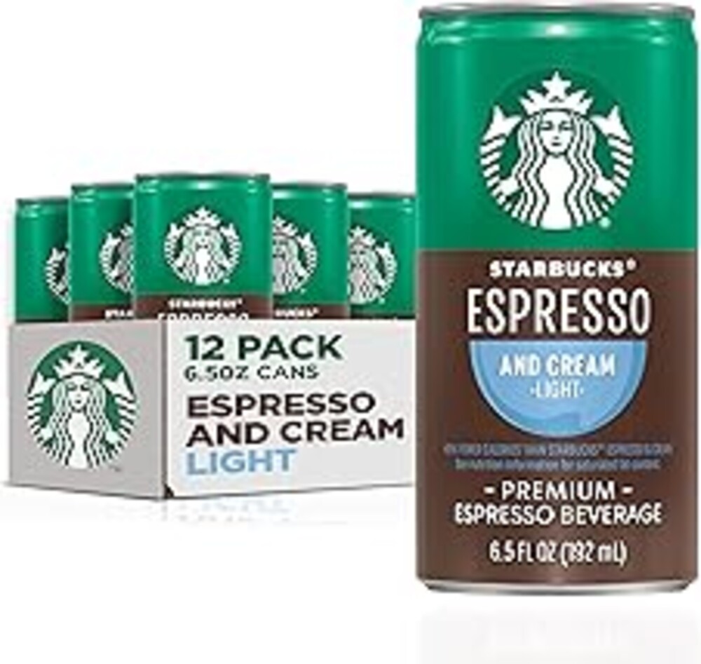 Starbucks Espresso & Cream Light, 6.5 Fl Oz Cans (Pack of 12)