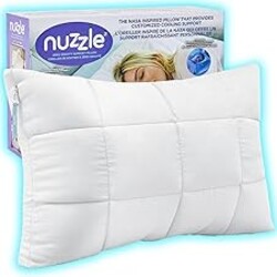 Nuzzle Cooling Adjustable Pillow for Side Sleepers, Luxury Standard Size Bed Pillow Hotel Collection - Best Adjust Height Soft Firm Pillow for Back, Stomach or Side Sleepers - Home Gifts