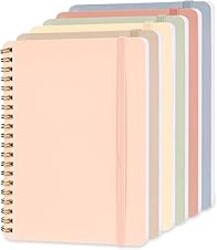 EHME EHME EHME 6 PCS Small Spiral Notebook 5x7, Cute Aesthetic Spiral Journal Note book for Women & Men, Spiral Bound Journals for Work School Note Taking Business, Journals for Writing 50 Sheets