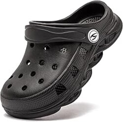 HOBIBEAR Boys and Girls Classic Graphic Garden Clogs Slip on Water Shoes(Toddler/Little Kids/Big Kids)