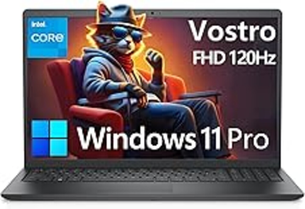 Dell 15 Laptop Computer for Business and Student, Intel Processor (Beat i5-1145G7), 16GB DDR4 RAM, 512GB PCIe SSD, Vostro 3530 15.6" 120Hz FHD, WiFi, Bluetooth, Type-C, HDMI, Webcam, Windows 11 Pro
