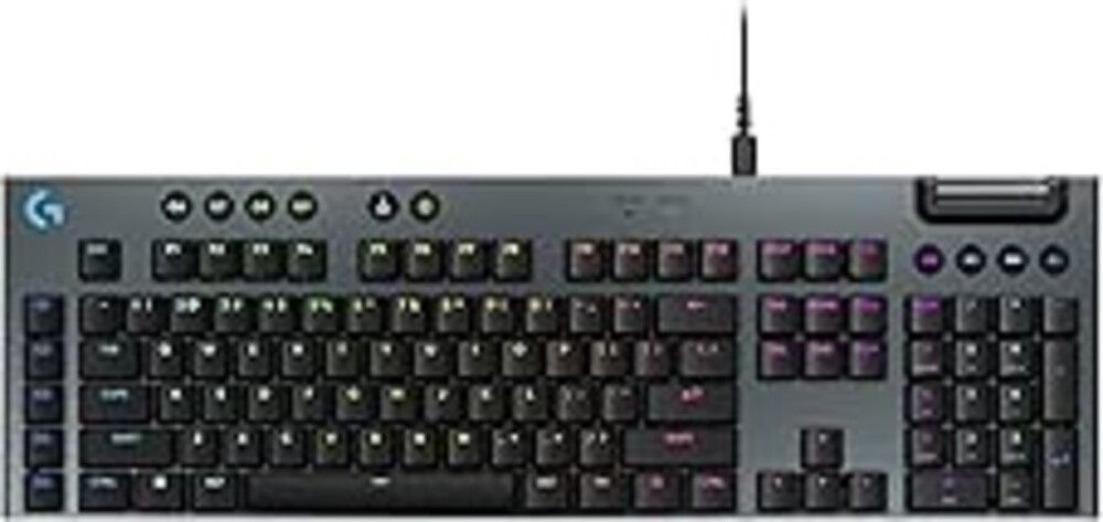 Logitech G915 X Low-Profile Wired Mechanical Gaming Keyboard, Double-Shot PBT Keycaps, Fully Programmable Keys, RGB Lighting, Aluminum Finish, GL Brown Tactile Switches - PC/Mac - Black