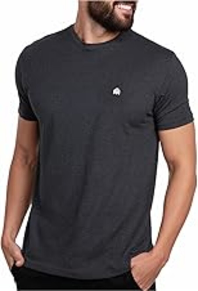 INTO THE AM Mens T Shirts Soft Cotton Blend Crew Neck Tee S - 4XL Athletic Fit Plain Casual T-Shirt for Men